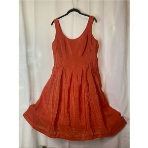 Iridescent Orange Nine West Dress Size 14